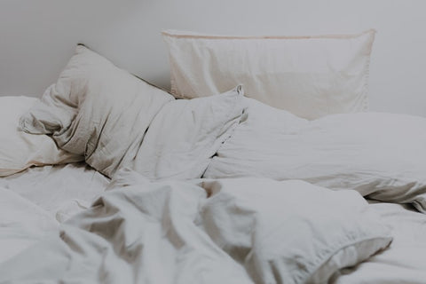 white bed linen